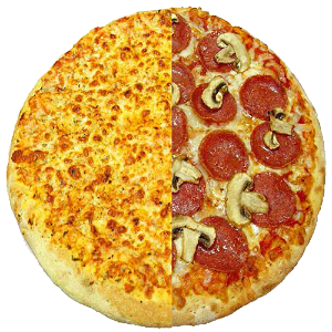 Pizza half om half
